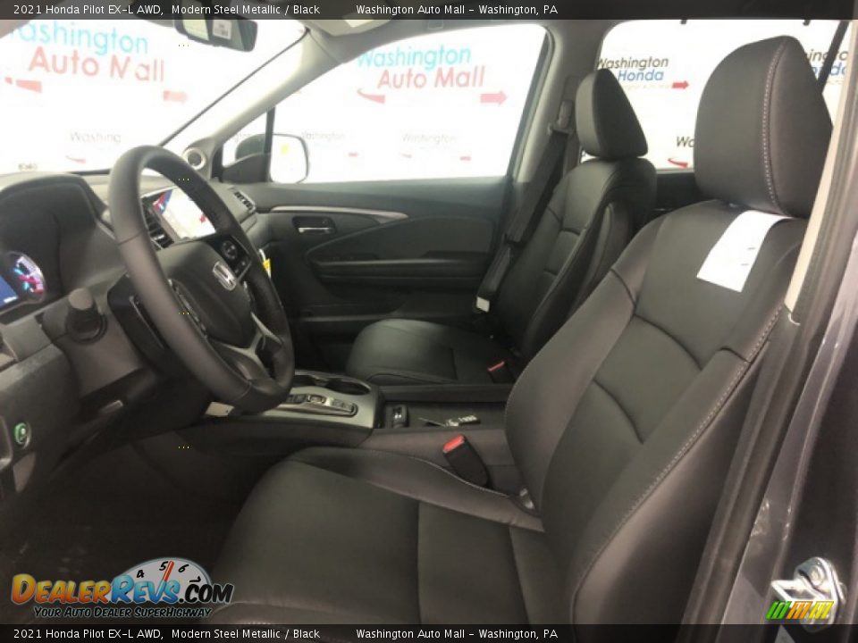 2021 Honda Pilot EX-L AWD Modern Steel Metallic / Black Photo #5