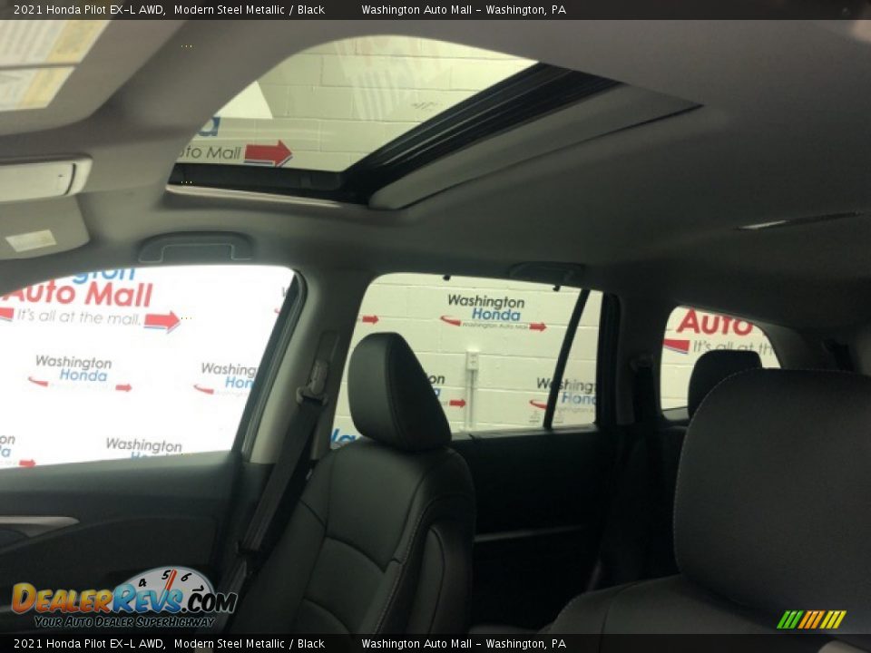 2021 Honda Pilot EX-L AWD Modern Steel Metallic / Black Photo #6
