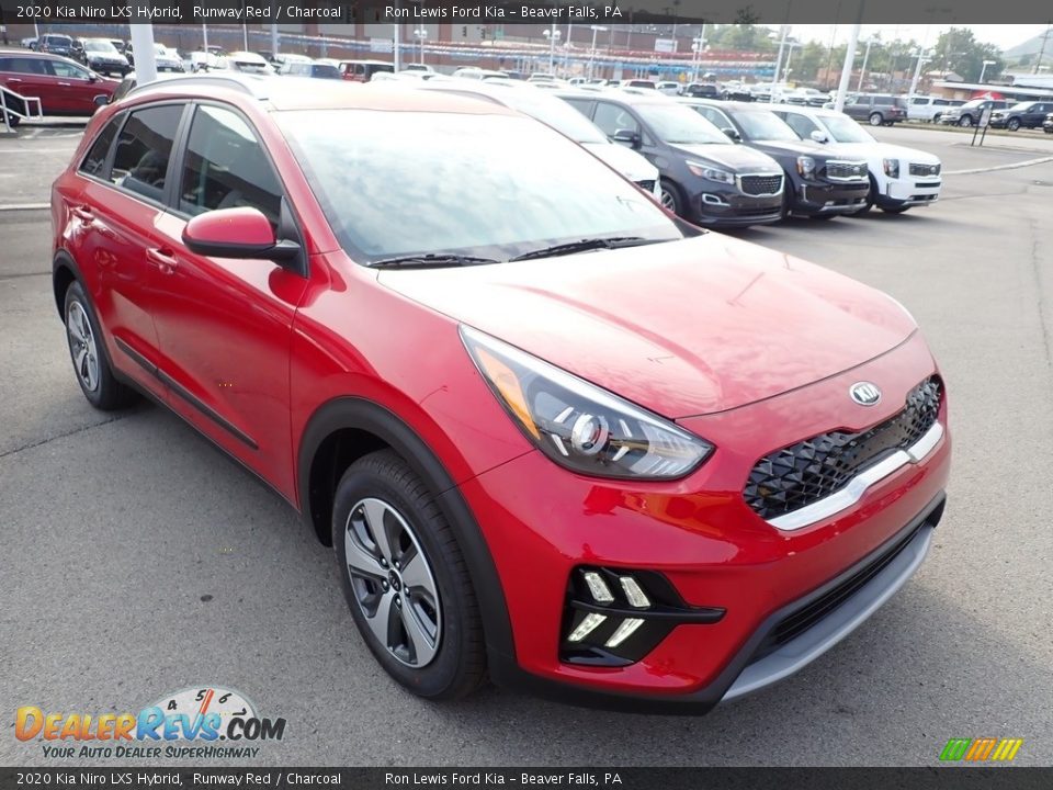 2020 Kia Niro LXS Hybrid Runway Red / Charcoal Photo #3