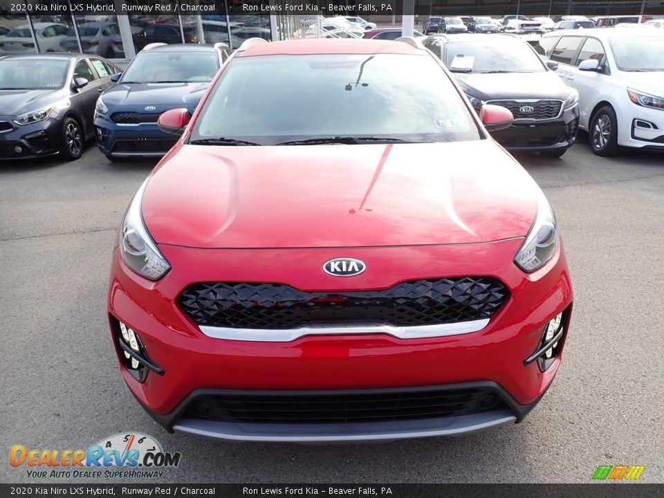2020 Kia Niro LXS Hybrid Runway Red / Charcoal Photo #4