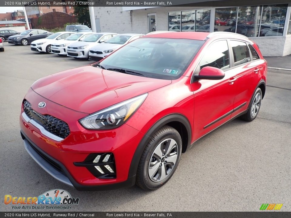 2020 Kia Niro LXS Hybrid Runway Red / Charcoal Photo #5