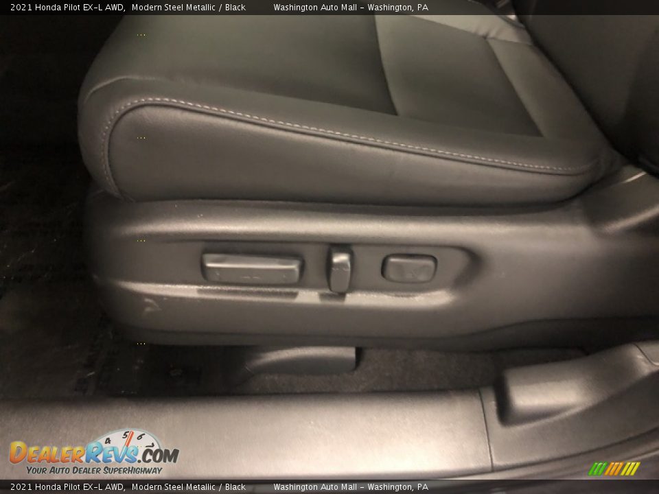 2021 Honda Pilot EX-L AWD Modern Steel Metallic / Black Photo #10