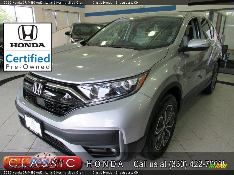 2020 Honda CR-V EX AWD Lunar Silver Metallic / Gray Photo #1