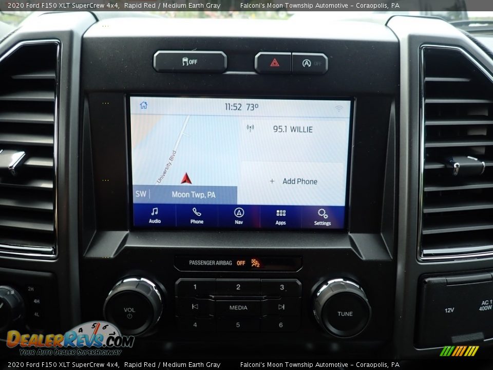 2020 Ford F150 XLT SuperCrew 4x4 Rapid Red / Medium Earth Gray Photo #13