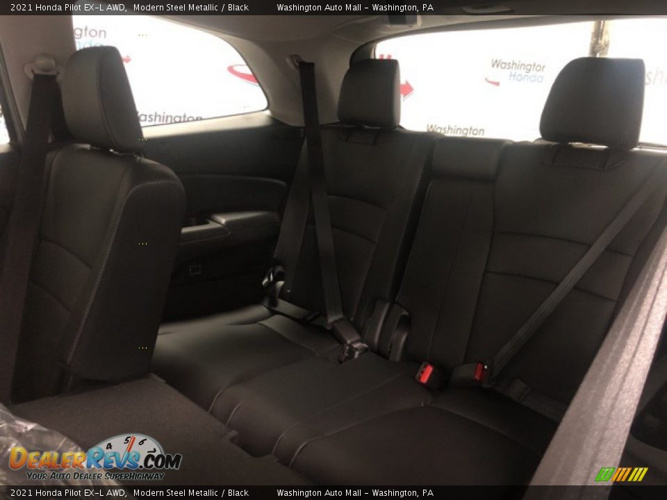 2021 Honda Pilot EX-L AWD Modern Steel Metallic / Black Photo #16