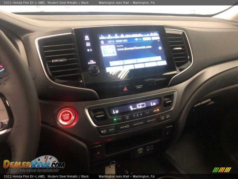 2021 Honda Pilot EX-L AWD Modern Steel Metallic / Black Photo #17