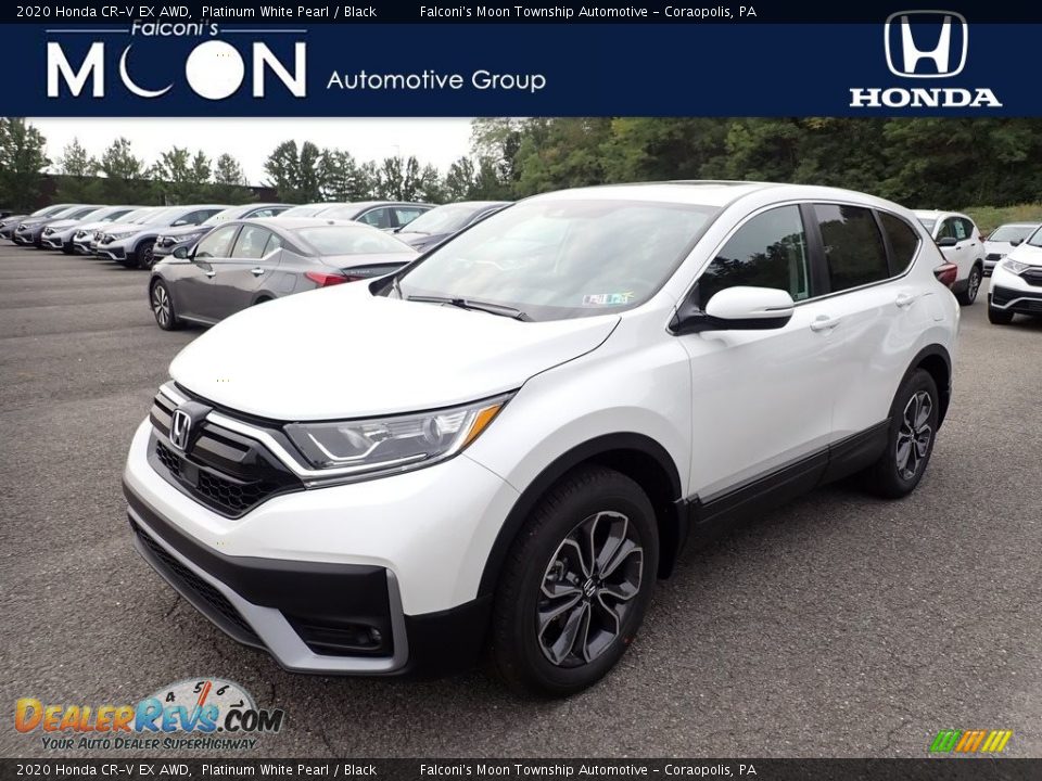 2020 Honda CR-V EX AWD Platinum White Pearl / Black Photo #1