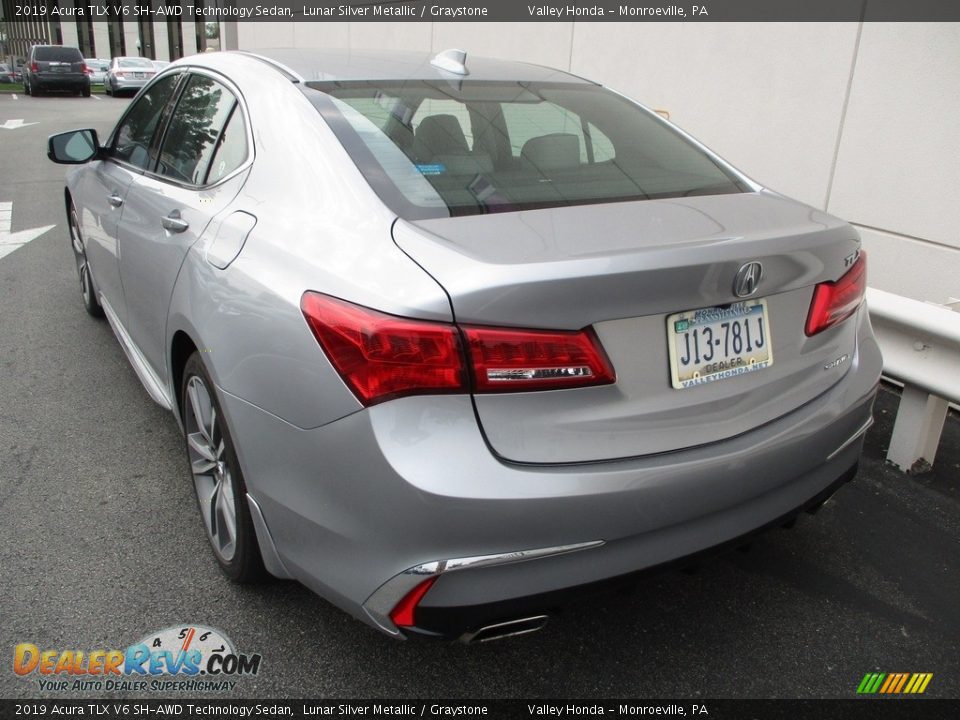 2019 Acura TLX V6 SH-AWD Technology Sedan Lunar Silver Metallic / Graystone Photo #3