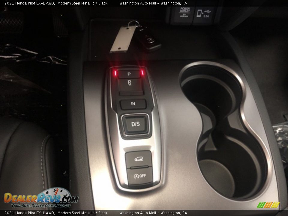 2021 Honda Pilot EX-L AWD Modern Steel Metallic / Black Photo #18