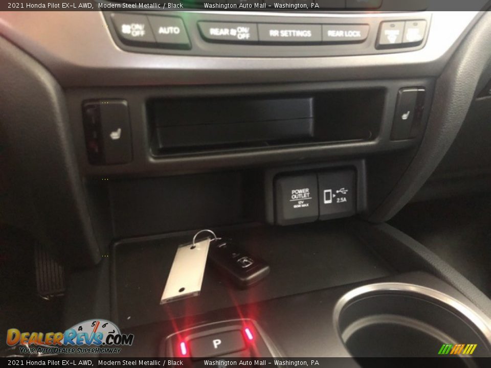 2021 Honda Pilot EX-L AWD Modern Steel Metallic / Black Photo #19