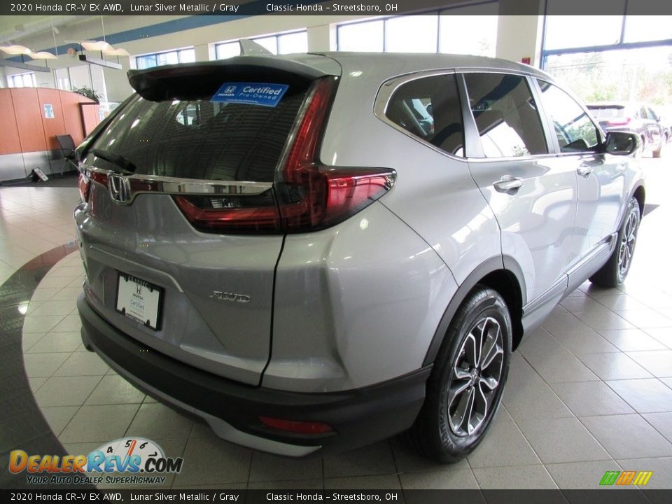2020 Honda CR-V EX AWD Lunar Silver Metallic / Gray Photo #7