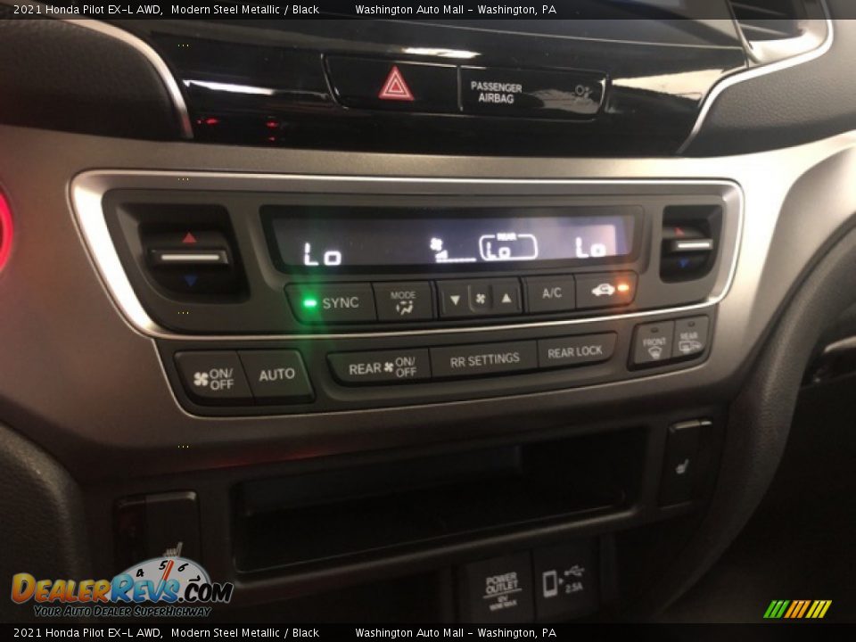 2021 Honda Pilot EX-L AWD Modern Steel Metallic / Black Photo #20