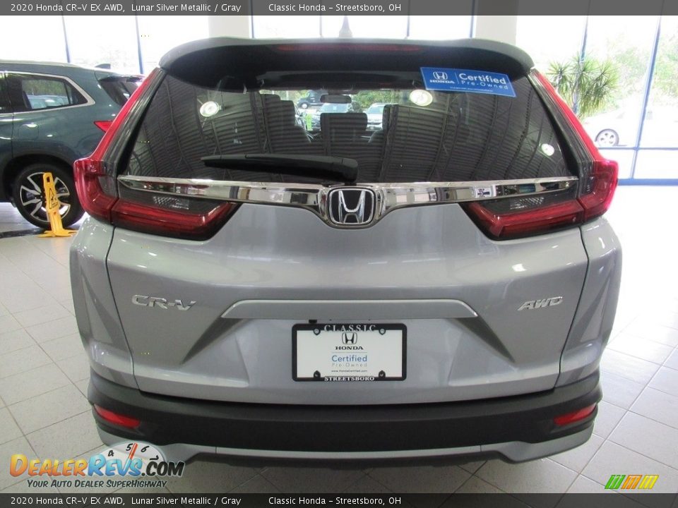 2020 Honda CR-V EX AWD Lunar Silver Metallic / Gray Photo #8