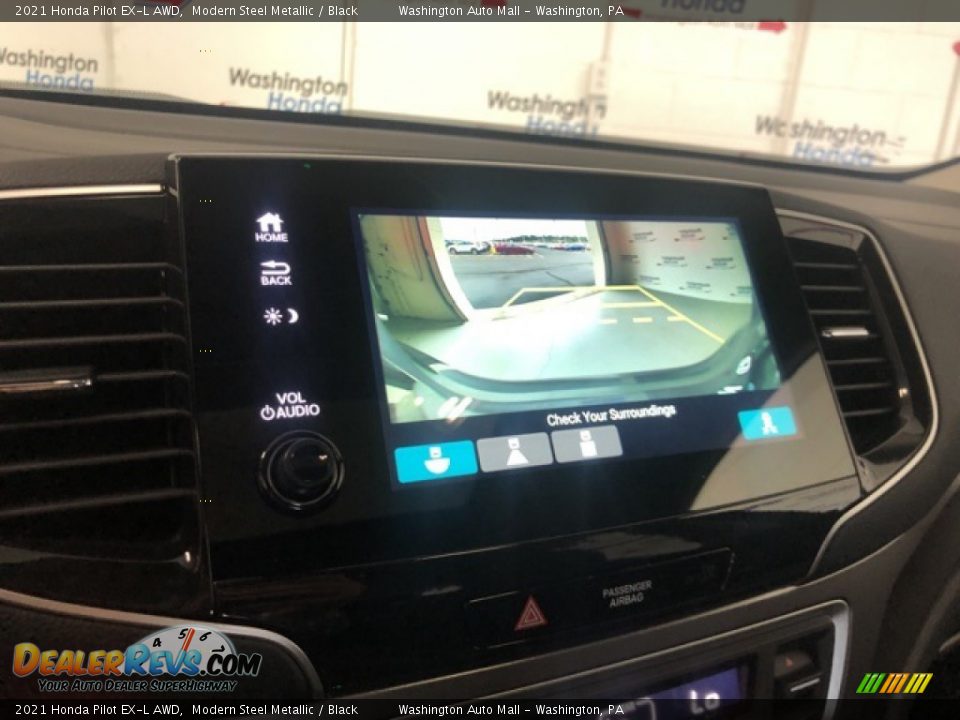 2021 Honda Pilot EX-L AWD Modern Steel Metallic / Black Photo #21