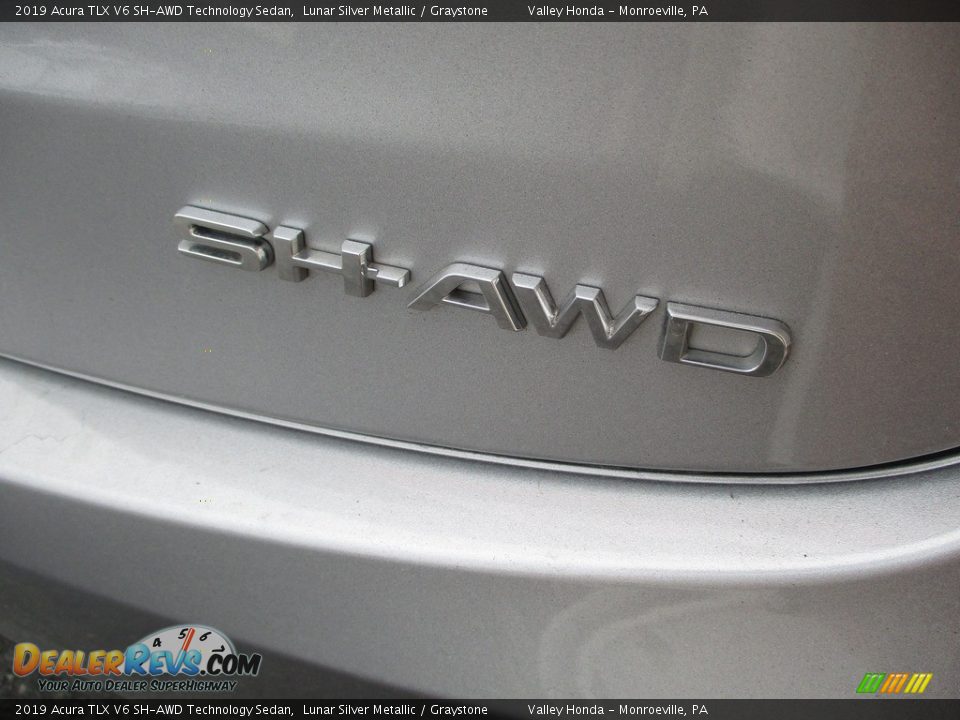 2019 Acura TLX V6 SH-AWD Technology Sedan Lunar Silver Metallic / Graystone Photo #6