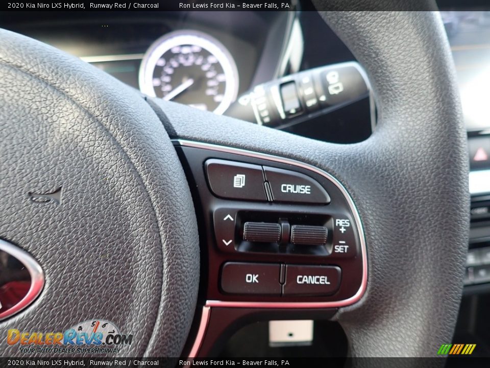 2020 Kia Niro LXS Hybrid Runway Red / Charcoal Photo #18