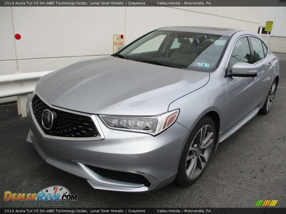 2019 Acura TLX V6 SH-AWD Technology Sedan Lunar Silver Metallic / Graystone Photo #10