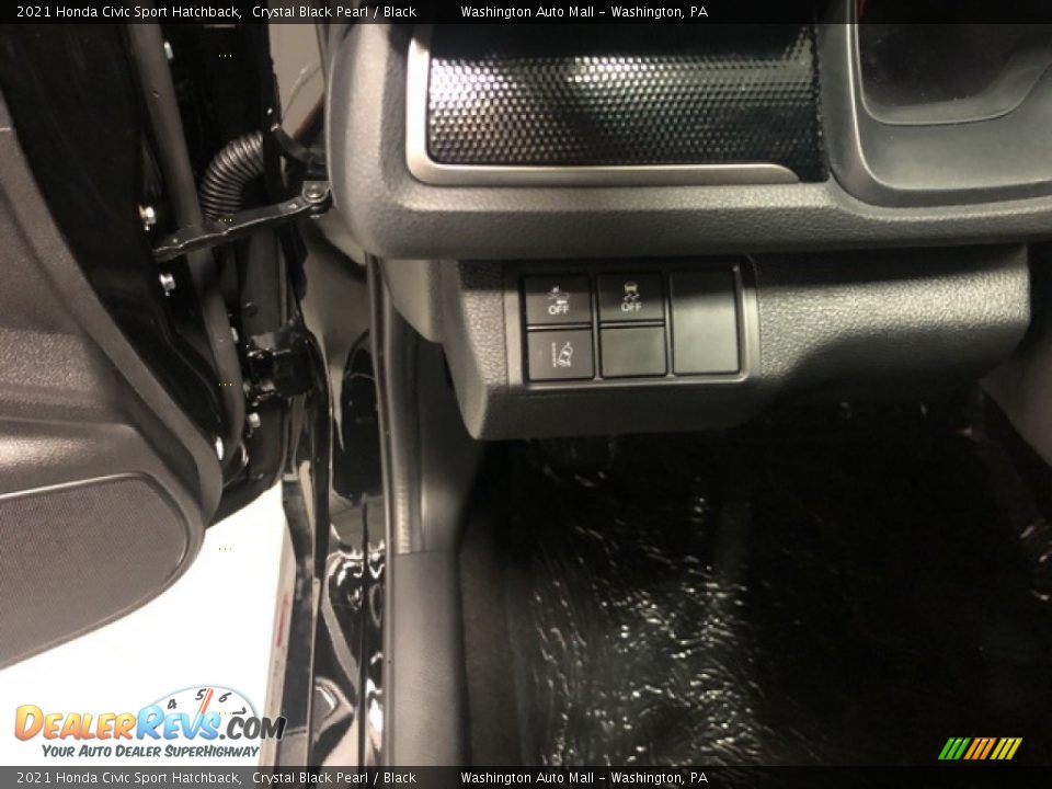 2021 Honda Civic Sport Hatchback Crystal Black Pearl / Black Photo #8