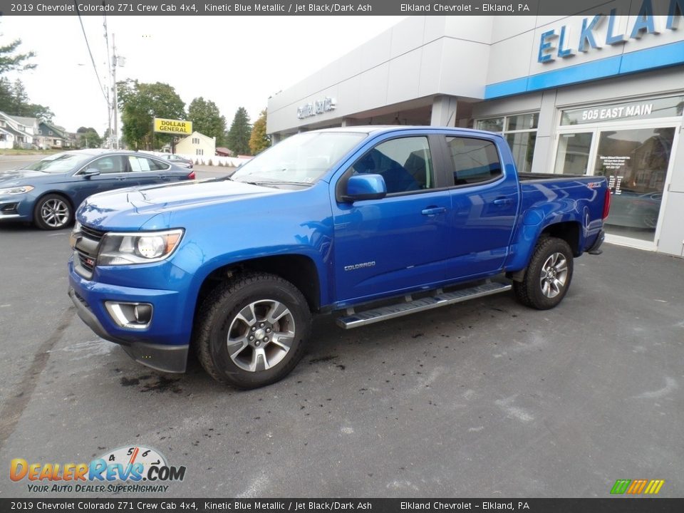 2019 Chevrolet Colorado Z71 Crew Cab 4x4 Kinetic Blue Metallic / Jet Black/Dark Ash Photo #1