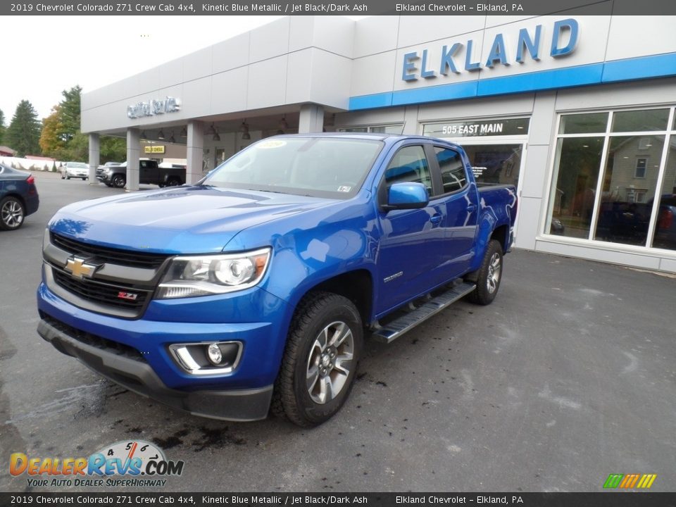 2019 Chevrolet Colorado Z71 Crew Cab 4x4 Kinetic Blue Metallic / Jet Black/Dark Ash Photo #2