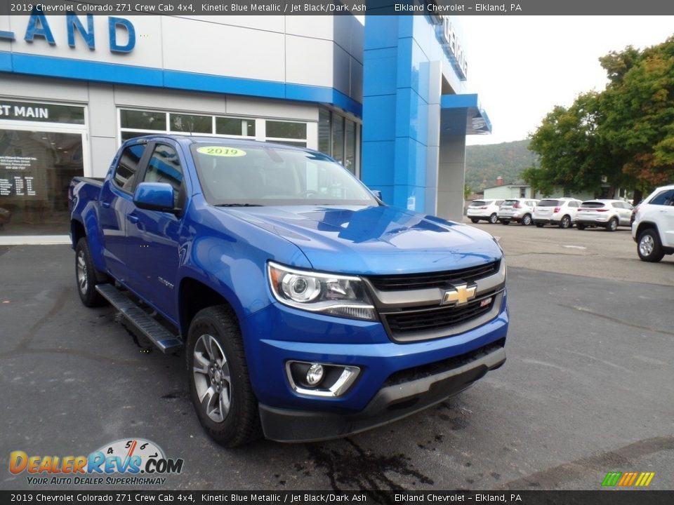 2019 Chevrolet Colorado Z71 Crew Cab 4x4 Kinetic Blue Metallic / Jet Black/Dark Ash Photo #4