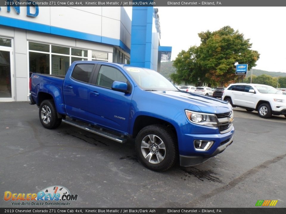 2019 Chevrolet Colorado Z71 Crew Cab 4x4 Kinetic Blue Metallic / Jet Black/Dark Ash Photo #5