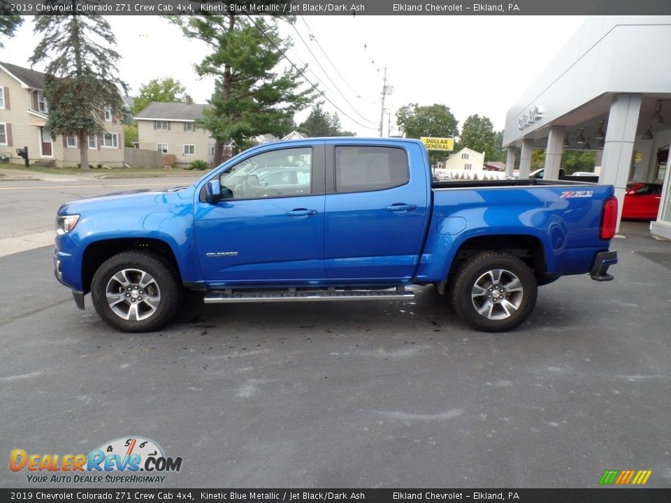 2019 Chevrolet Colorado Z71 Crew Cab 4x4 Kinetic Blue Metallic / Jet Black/Dark Ash Photo #11