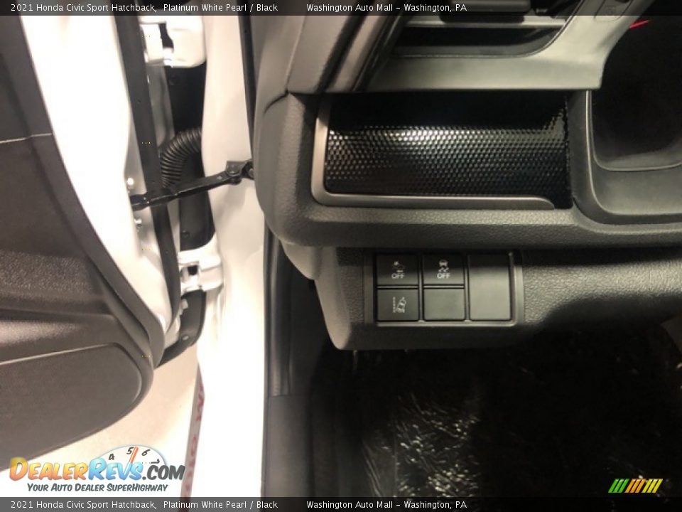 2021 Honda Civic Sport Hatchback Platinum White Pearl / Black Photo #8