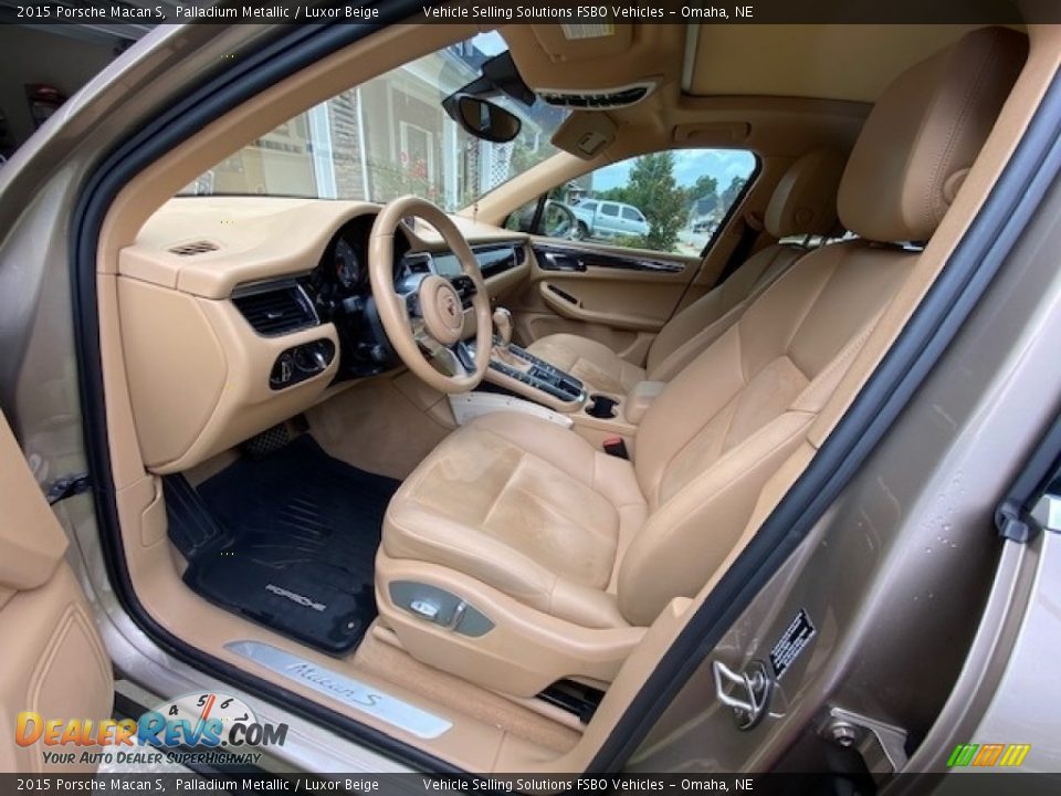 2015 Porsche Macan S Palladium Metallic / Luxor Beige Photo #3