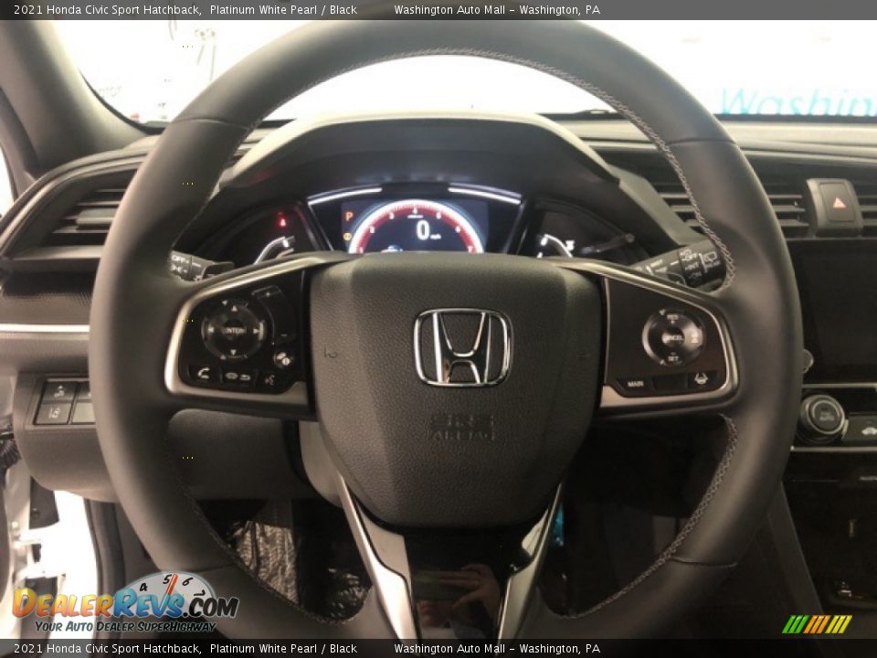2021 Honda Civic Sport Hatchback Steering Wheel Photo #10