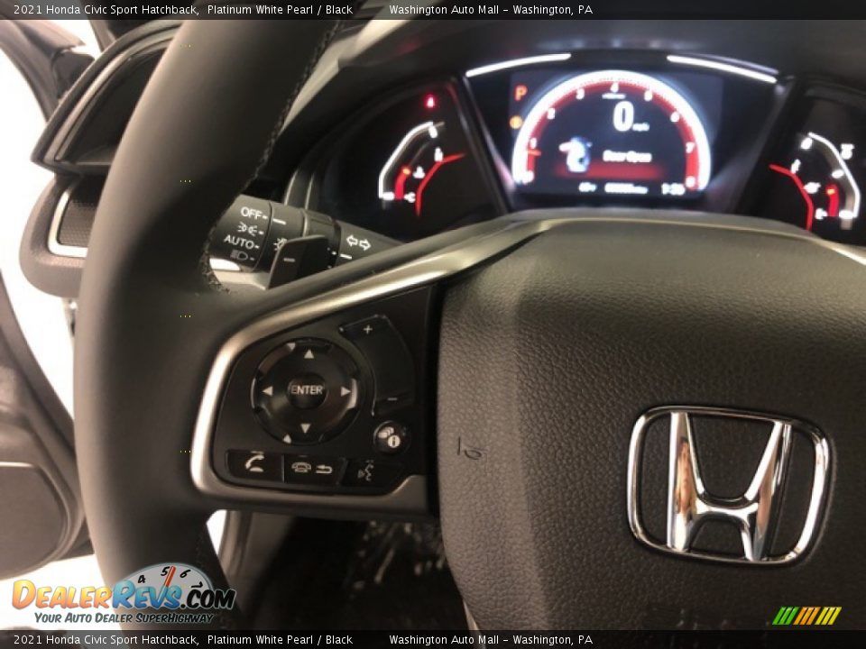 2021 Honda Civic Sport Hatchback Steering Wheel Photo #11