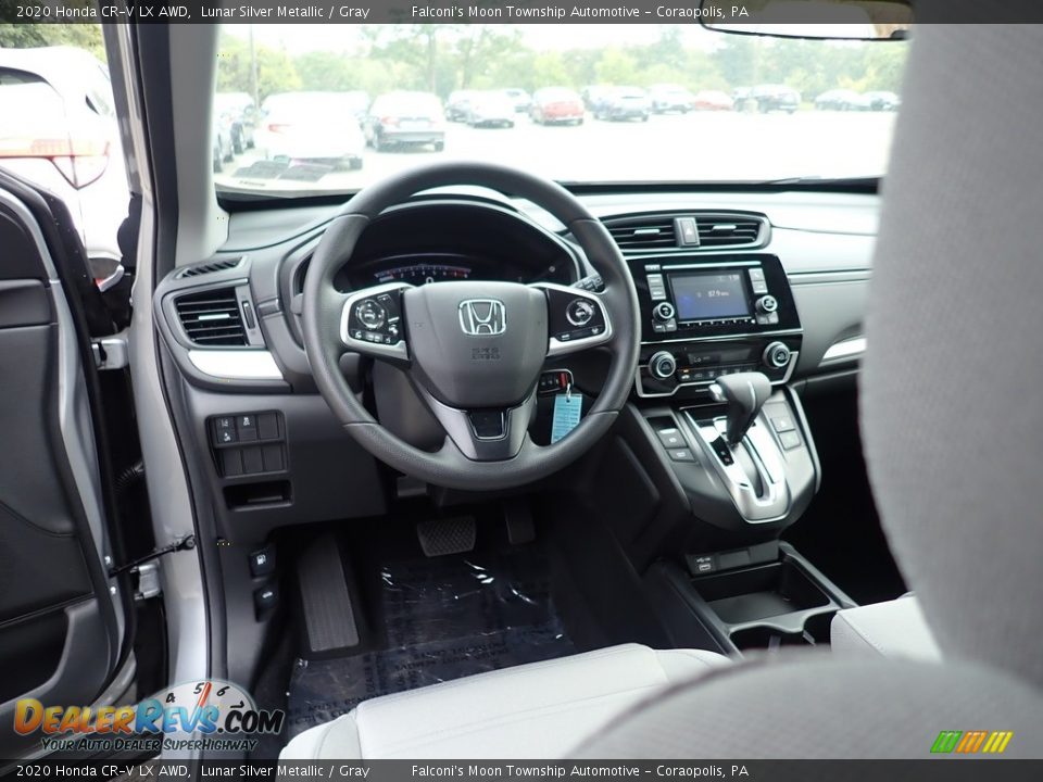 2020 Honda CR-V LX AWD Lunar Silver Metallic / Gray Photo #11