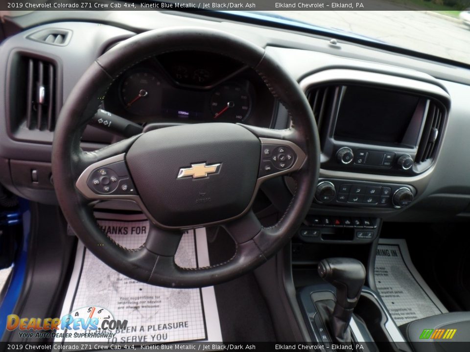 2019 Chevrolet Colorado Z71 Crew Cab 4x4 Kinetic Blue Metallic / Jet Black/Dark Ash Photo #21