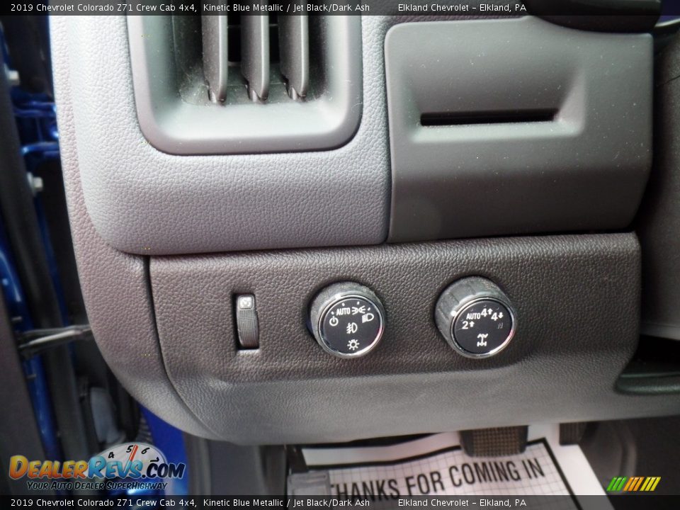 2019 Chevrolet Colorado Z71 Crew Cab 4x4 Kinetic Blue Metallic / Jet Black/Dark Ash Photo #24