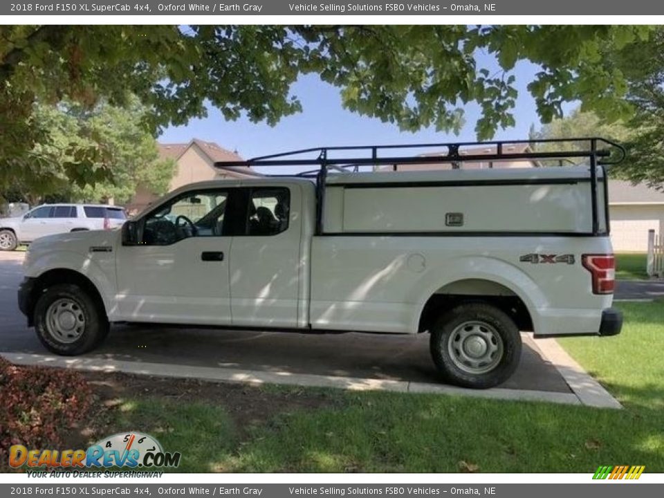 2018 Ford F150 XL SuperCab 4x4 Oxford White / Earth Gray Photo #1