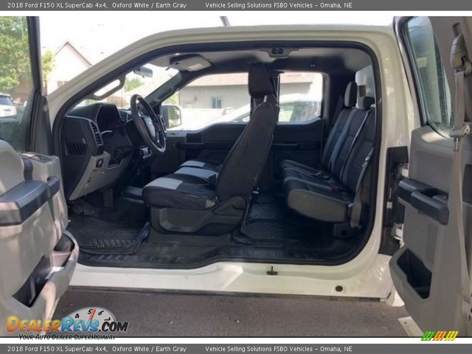 2018 Ford F150 XL SuperCab 4x4 Oxford White / Earth Gray Photo #4