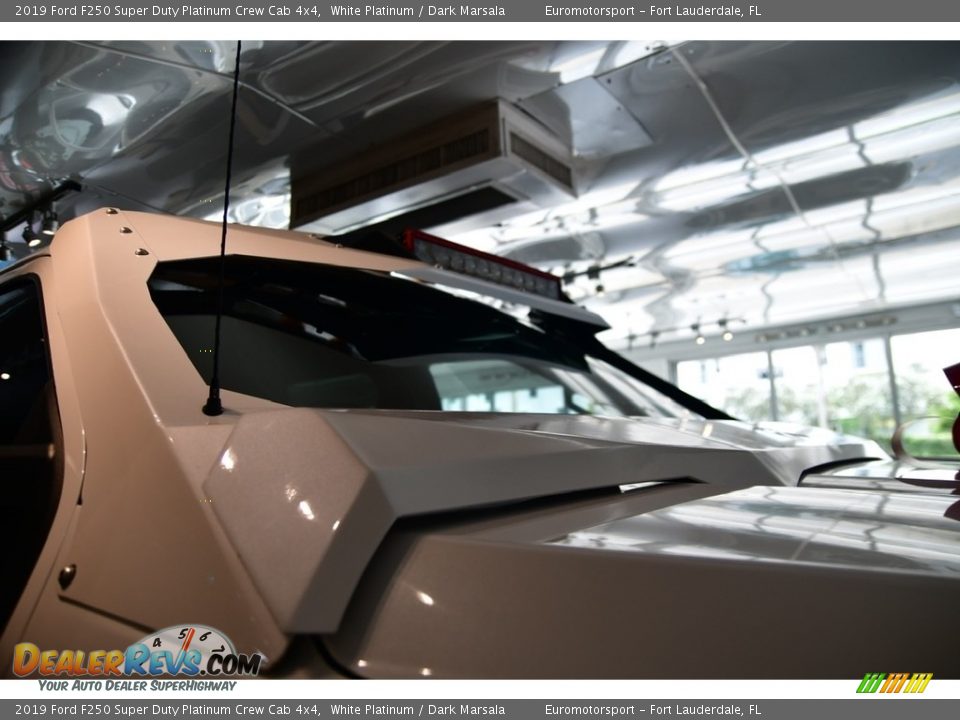 2019 Ford F250 Super Duty Platinum Crew Cab 4x4 White Platinum / Dark Marsala Photo #7