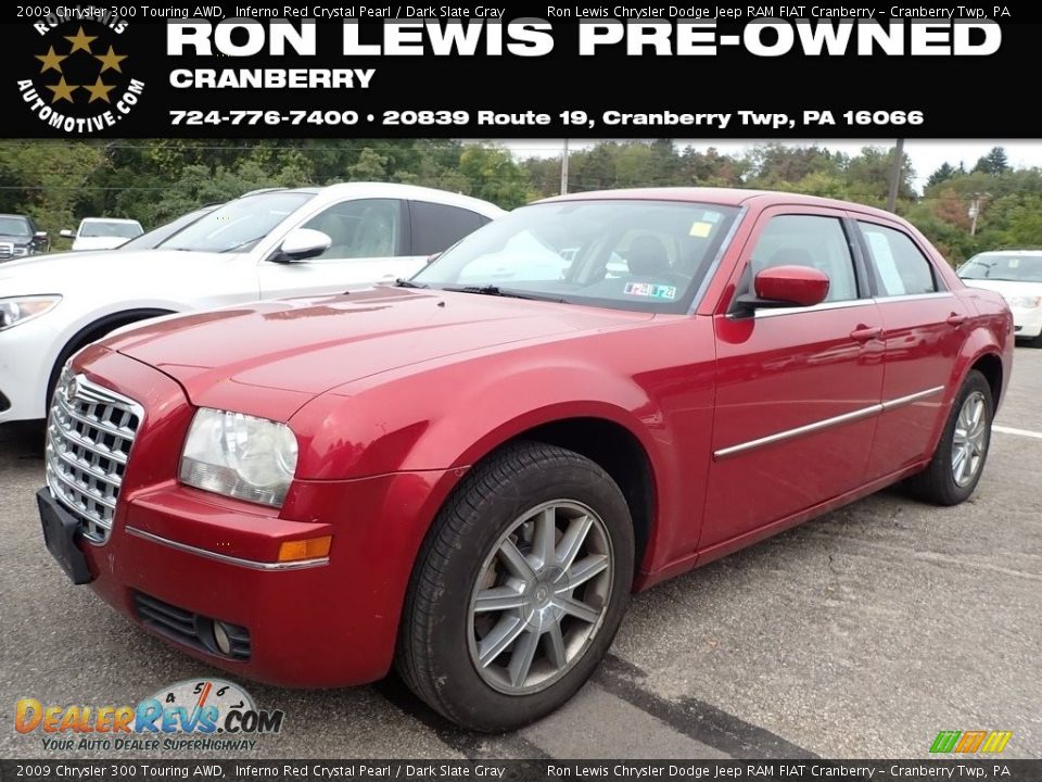 2009 Chrysler 300 Touring AWD Inferno Red Crystal Pearl / Dark Slate Gray Photo #1