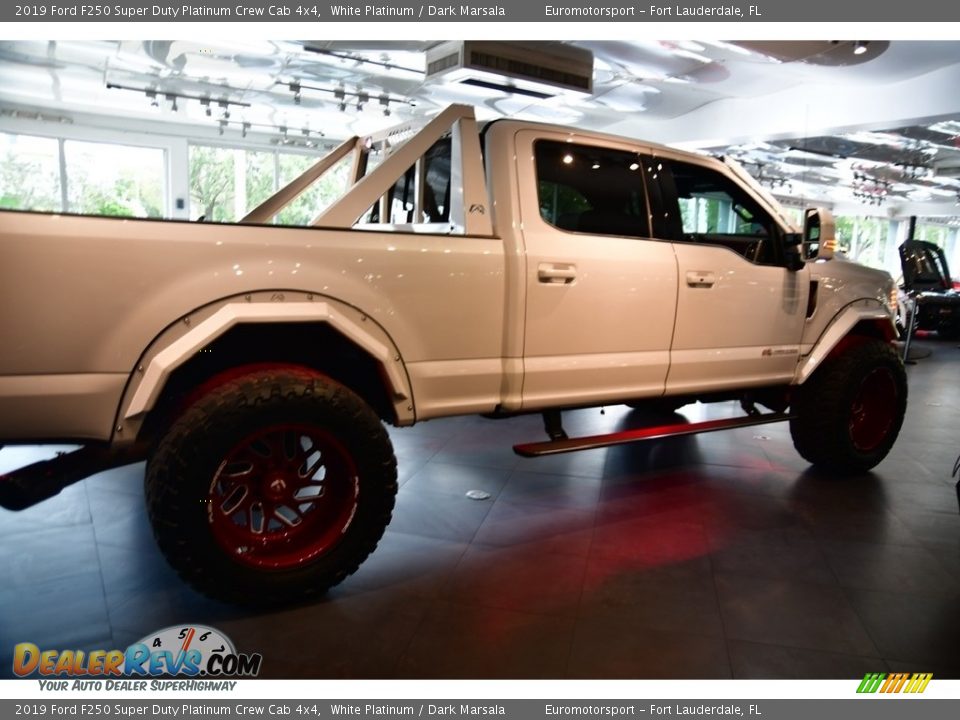 2019 Ford F250 Super Duty Platinum Crew Cab 4x4 White Platinum / Dark Marsala Photo #8