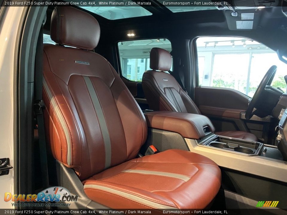 2019 Ford F250 Super Duty Platinum Crew Cab 4x4 White Platinum / Dark Marsala Photo #11