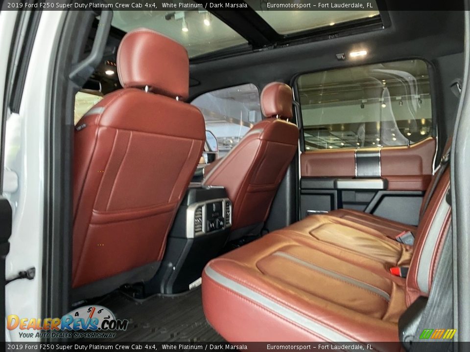 2019 Ford F250 Super Duty Platinum Crew Cab 4x4 White Platinum / Dark Marsala Photo #12