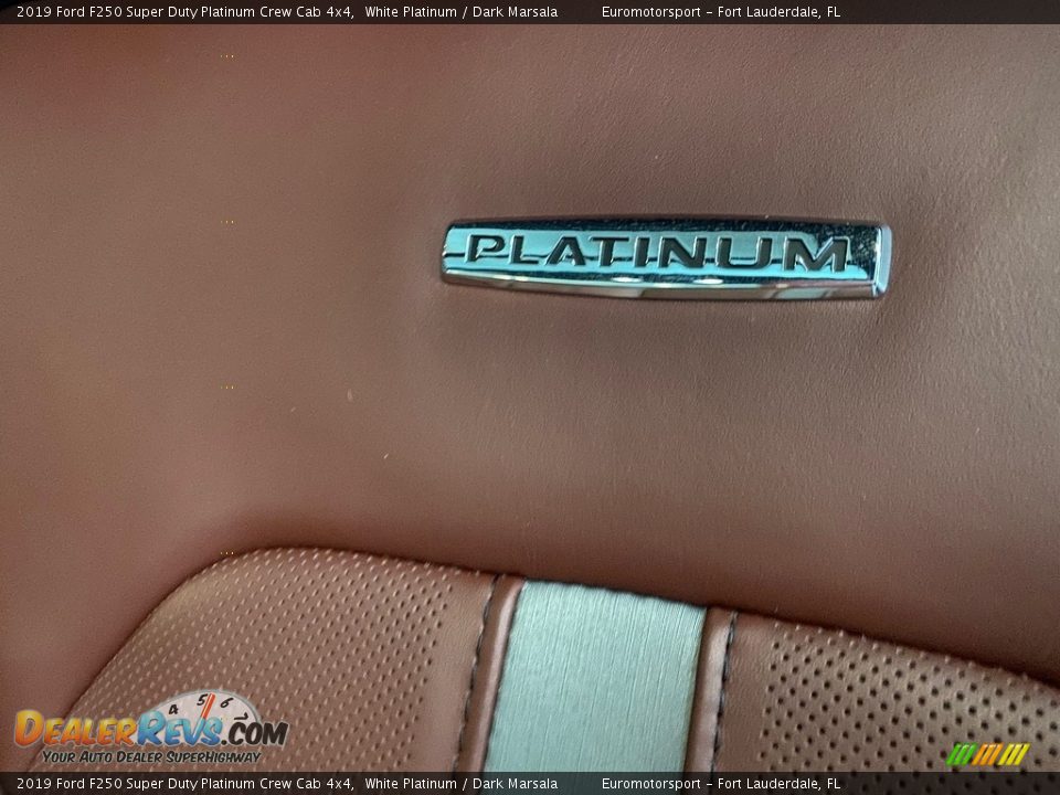2019 Ford F250 Super Duty Platinum Crew Cab 4x4 White Platinum / Dark Marsala Photo #13