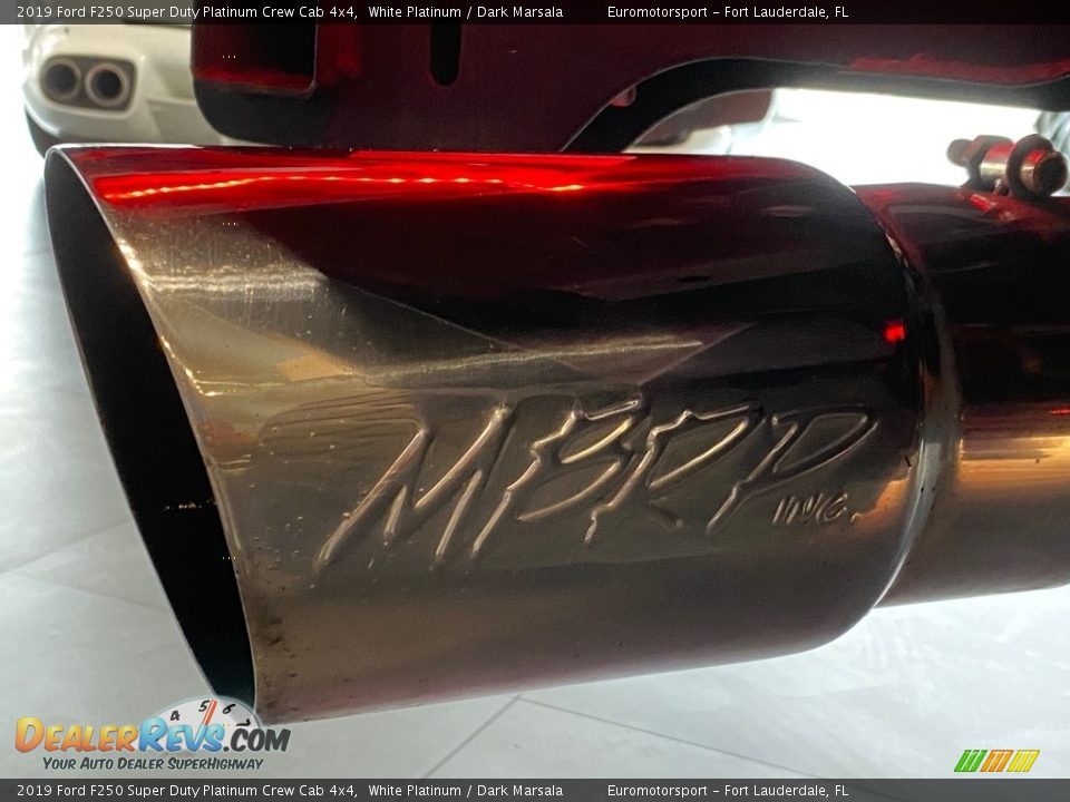 2019 Ford F250 Super Duty Platinum Crew Cab 4x4 White Platinum / Dark Marsala Photo #14