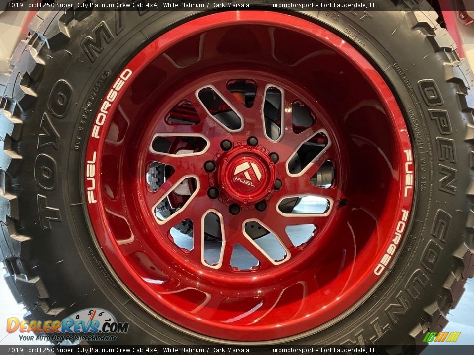 2019 Ford F250 Super Duty Platinum Crew Cab 4x4 White Platinum / Dark Marsala Photo #20