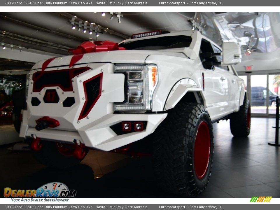 2019 Ford F250 Super Duty Platinum Crew Cab 4x4 White Platinum / Dark Marsala Photo #22