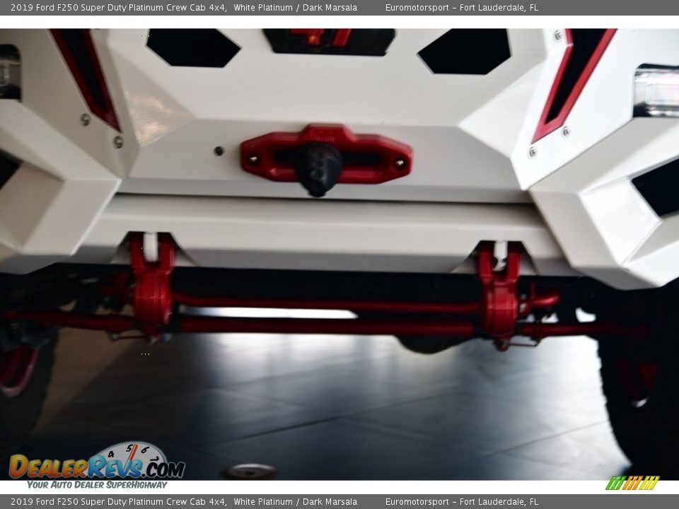 2019 Ford F250 Super Duty Platinum Crew Cab 4x4 White Platinum / Dark Marsala Photo #24