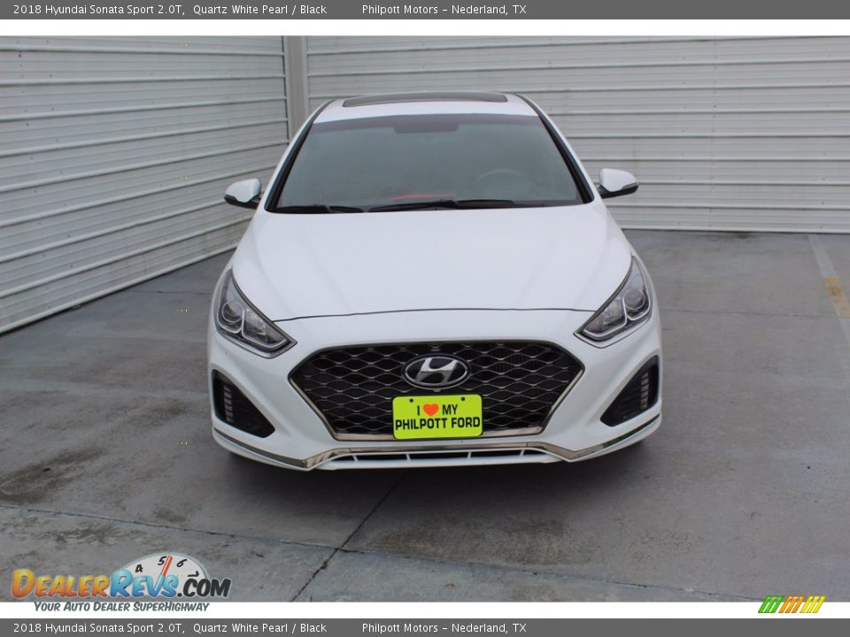 2018 Hyundai Sonata Sport 2.0T Quartz White Pearl / Black Photo #3