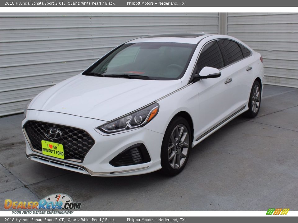 2018 Hyundai Sonata Sport 2.0T Quartz White Pearl / Black Photo #4