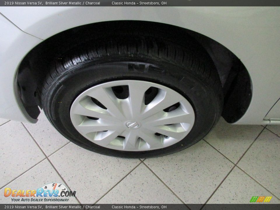 2019 Nissan Versa SV Brilliant Silver Metallic / Charcoal Photo #12