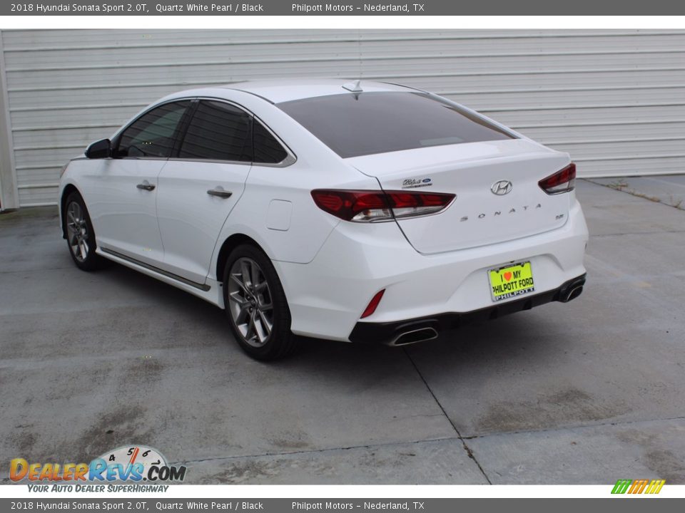 2018 Hyundai Sonata Sport 2.0T Quartz White Pearl / Black Photo #8